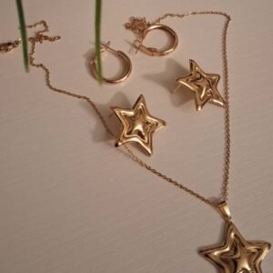 Celestial Puffy Star Necklace